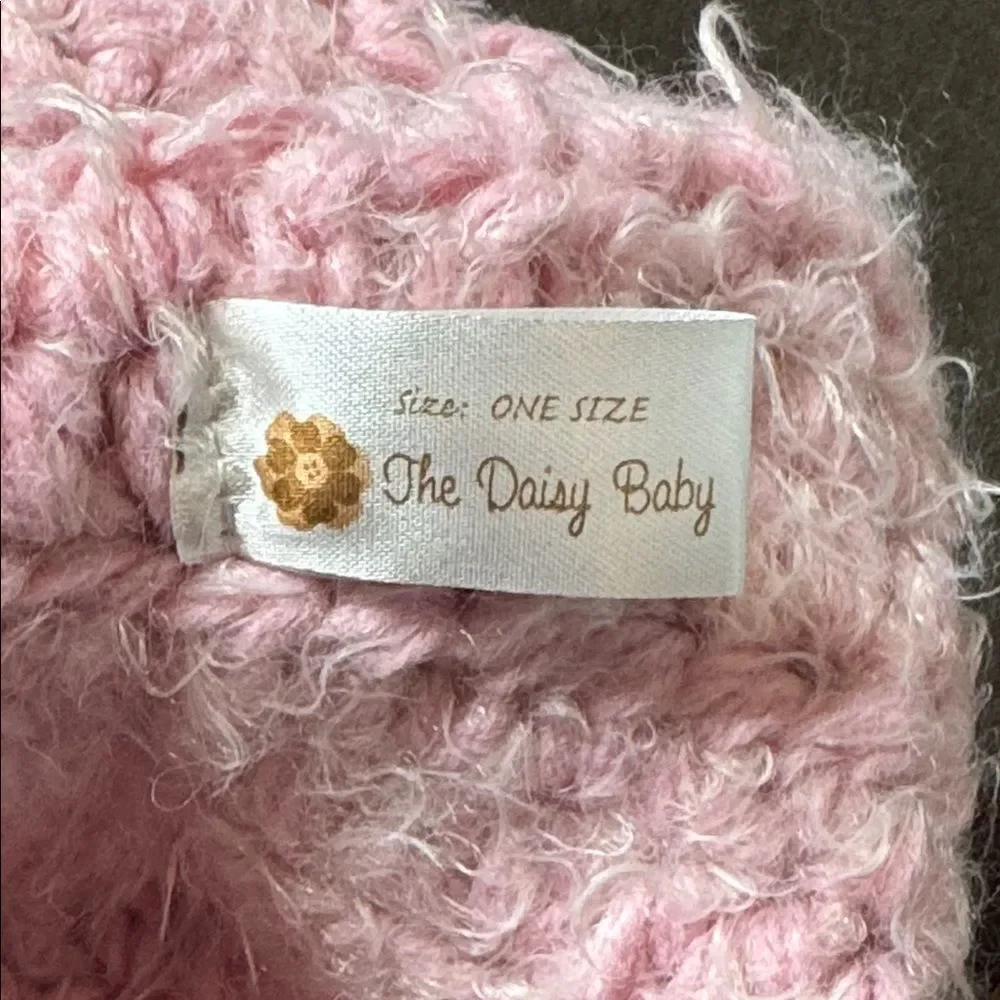 Daisy Baby Kids Cute Pink Bear Cowl Hat Beanie One Size NEW
